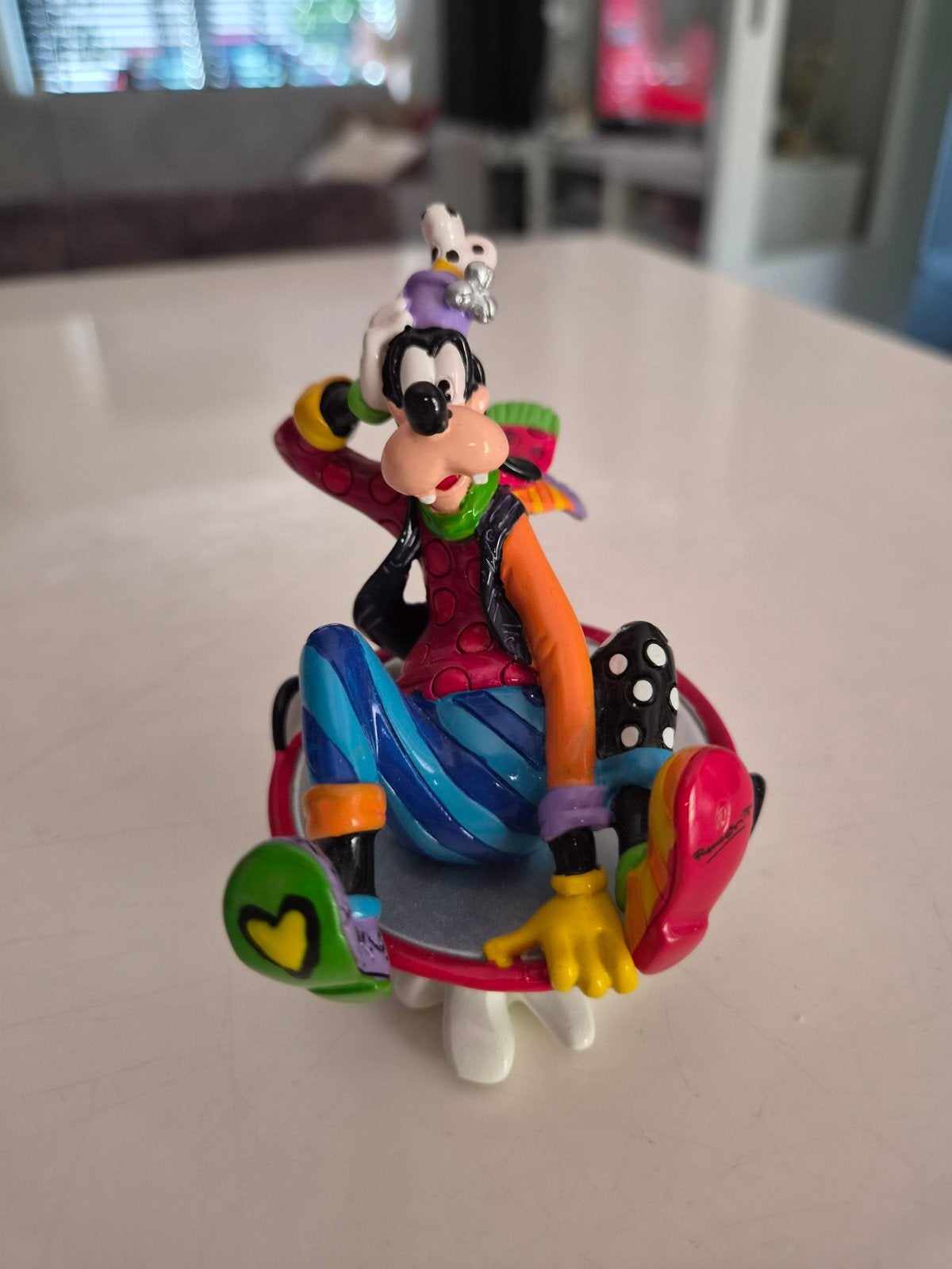 Disney Britto Goofy In Slee, Ophalen of Verzenden, Goofy of Pluto, Zo goed als nieuw, Beeldje of Figuurtje