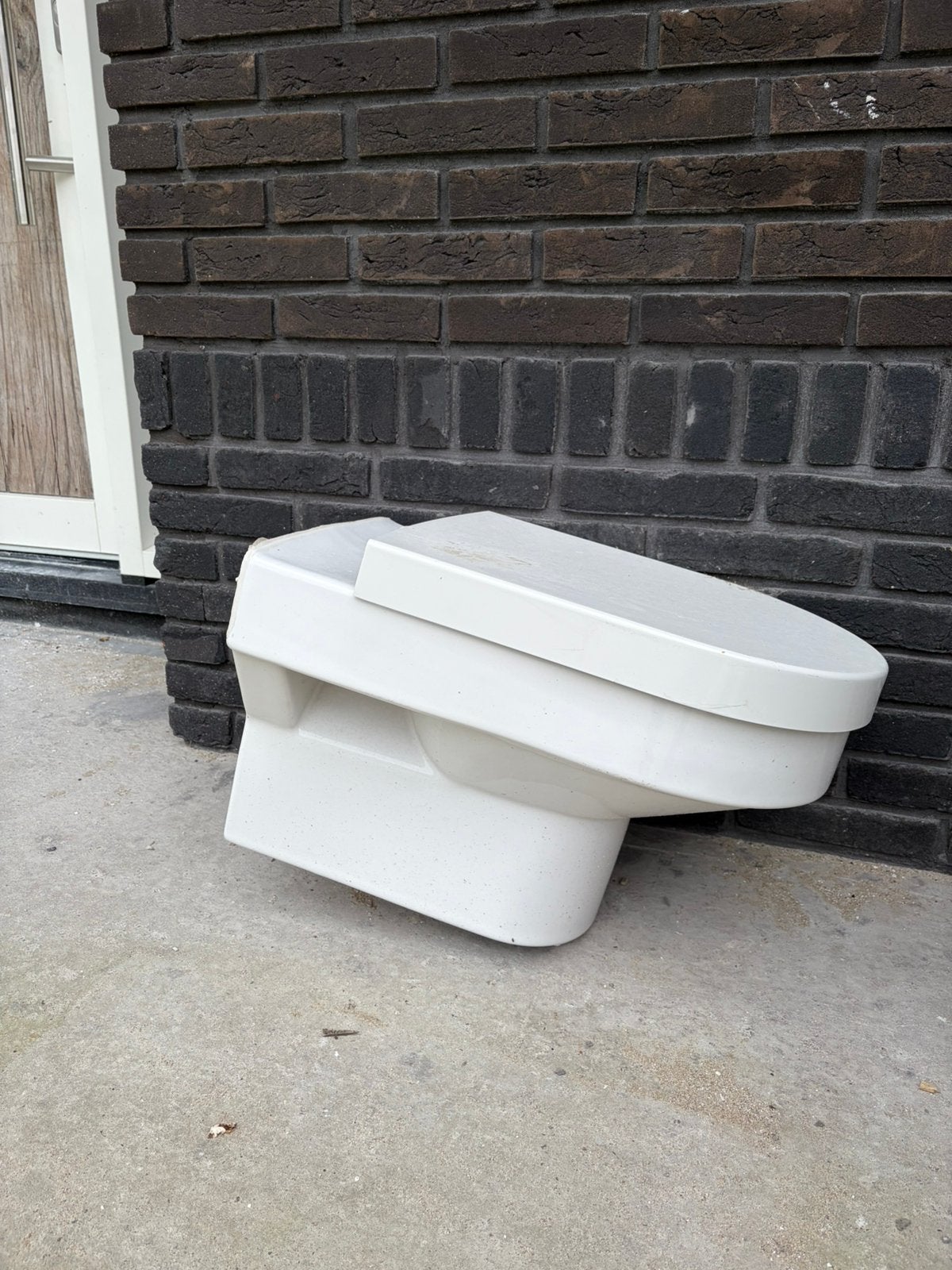 Toiletpot Sphinx wit met zitting (geen softclose), Ophalen, Zo goed als nieuw