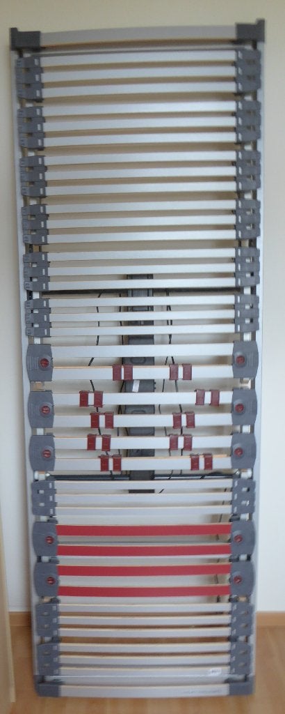 Lattenbodems elektrisch, Ophalen, Gebruikt, 200 cm, Eenpersoons