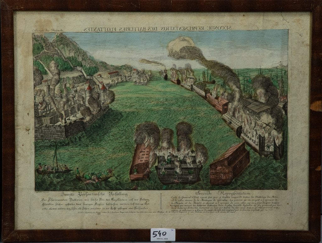 18e Eeuw prenten meer dan 200 jaar oud 3 stuk, Antiek en Kunst, Ophalen, Gravure, Handgekleurd