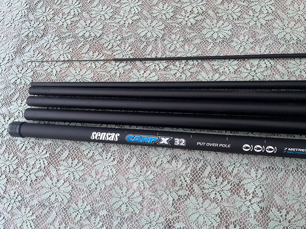 adv 919 / NIEUW commercial hengel 7m SENSAS, Watersport en Boten, Ophalen, Nieuw, Vaste hengel