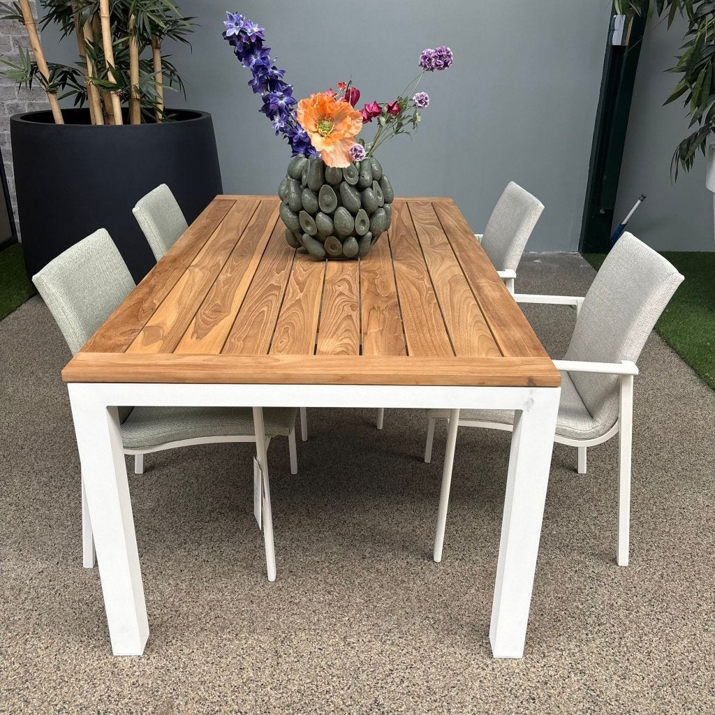 Vario - Anzio Tuinset | Showroommodel, Ophalen, 4 zitplaatsen, Gebruikt, Teakhout