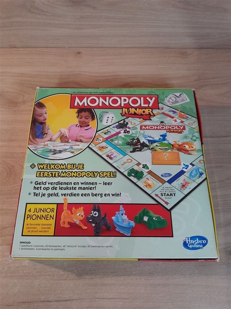 Monopoly Junior - mijn eerste monopoly - s5716, Verzenden, Zo goed als nieuw
