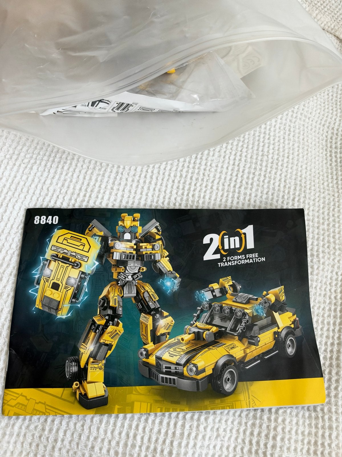 2-in-1 Transformatie Robot Auto Bouwpakket 8840, Ophalen, Nieuw, Overige merken