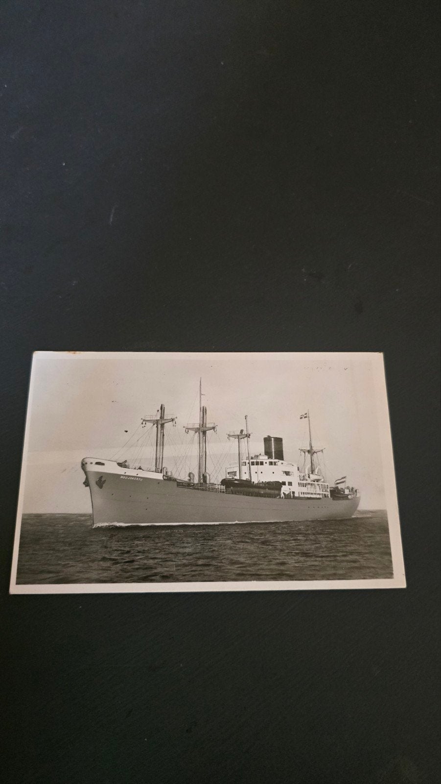 Oude ansichtkaart MS ModjokertoKoninklijke Rotterdamse Lloy, Verzamelen, Scheepvaart, Ophalen of Verzenden