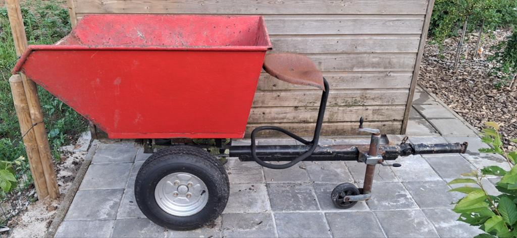 Robuuste Tuinkar met Zitje - Ideaal voor Tuinwerk, Ophalen of Verzenden
