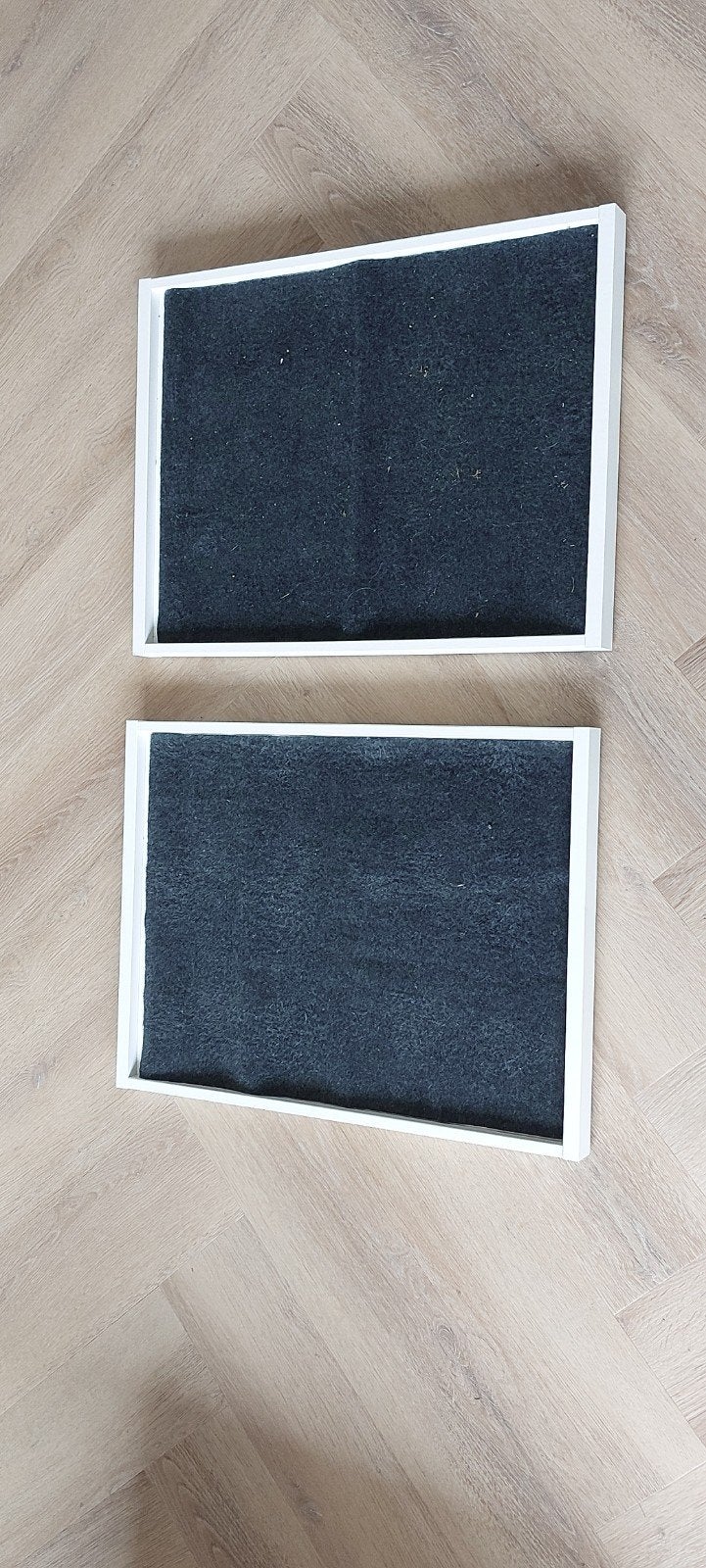 2x Lade met ladegeleiders - wit met donkergrijze mat, Ophalen of Verzenden, Gebruikt