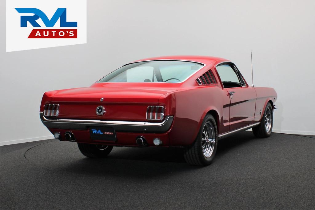 Ford USA Mustang 289 CI 1965 Fastback C-Code *Gerestaureerd*, Auto's, Achterwielaandrijving, Zwart, 4 stoelen, Bedrijf