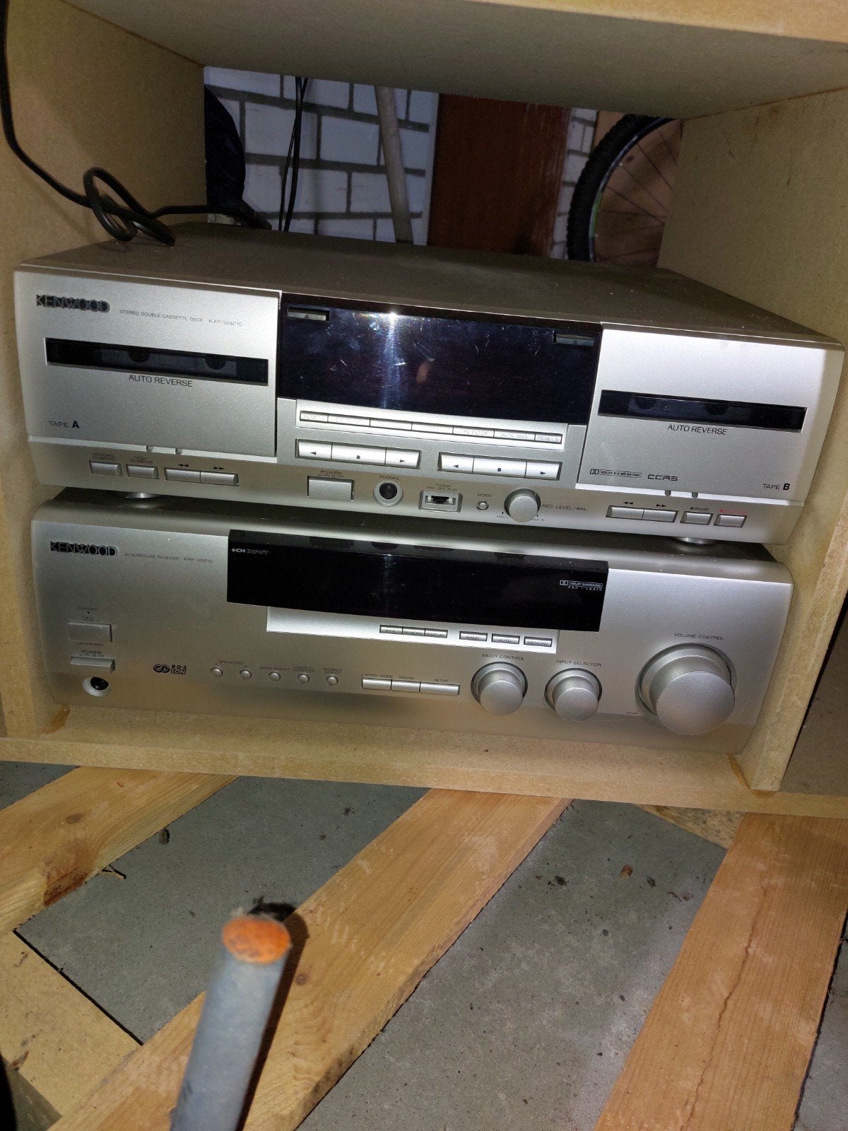 Philips DVD/VHS-speler en Kenwood stereo set, Ophalen, Gebruikt, VHS-speler of -recorder