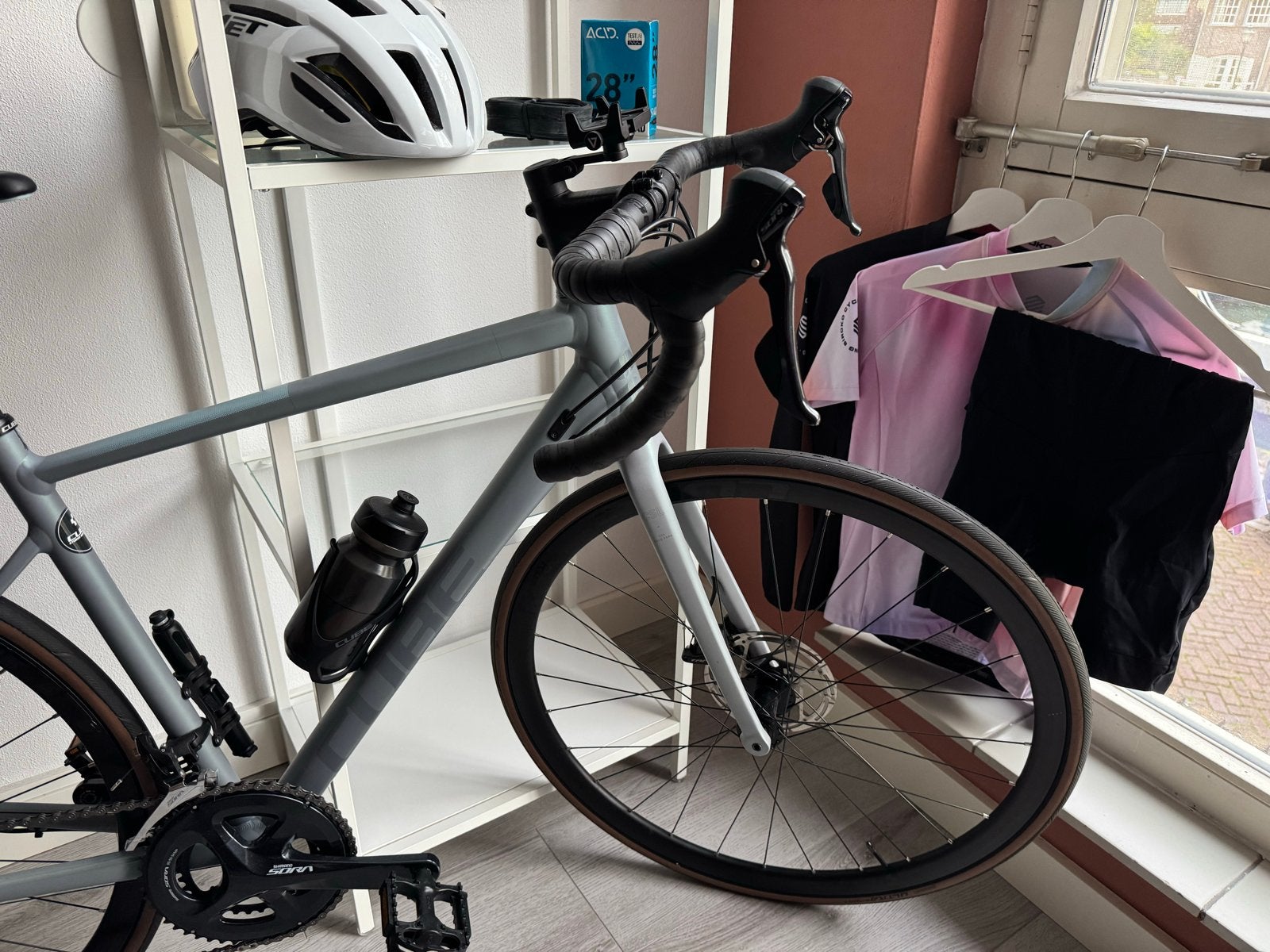 Complete Wielrenset: Cube Axial WS Pro met Accessoires, Ophalen, Zo goed als nieuw