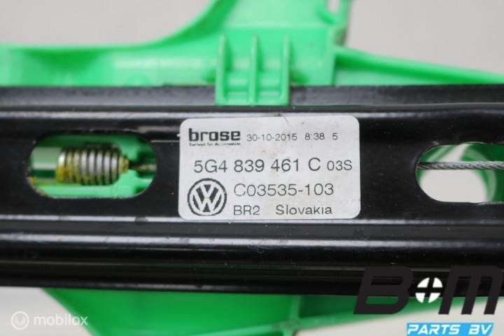 Raammechaniek linksachter VW Golf 7 5G4839461C, Gebruikt