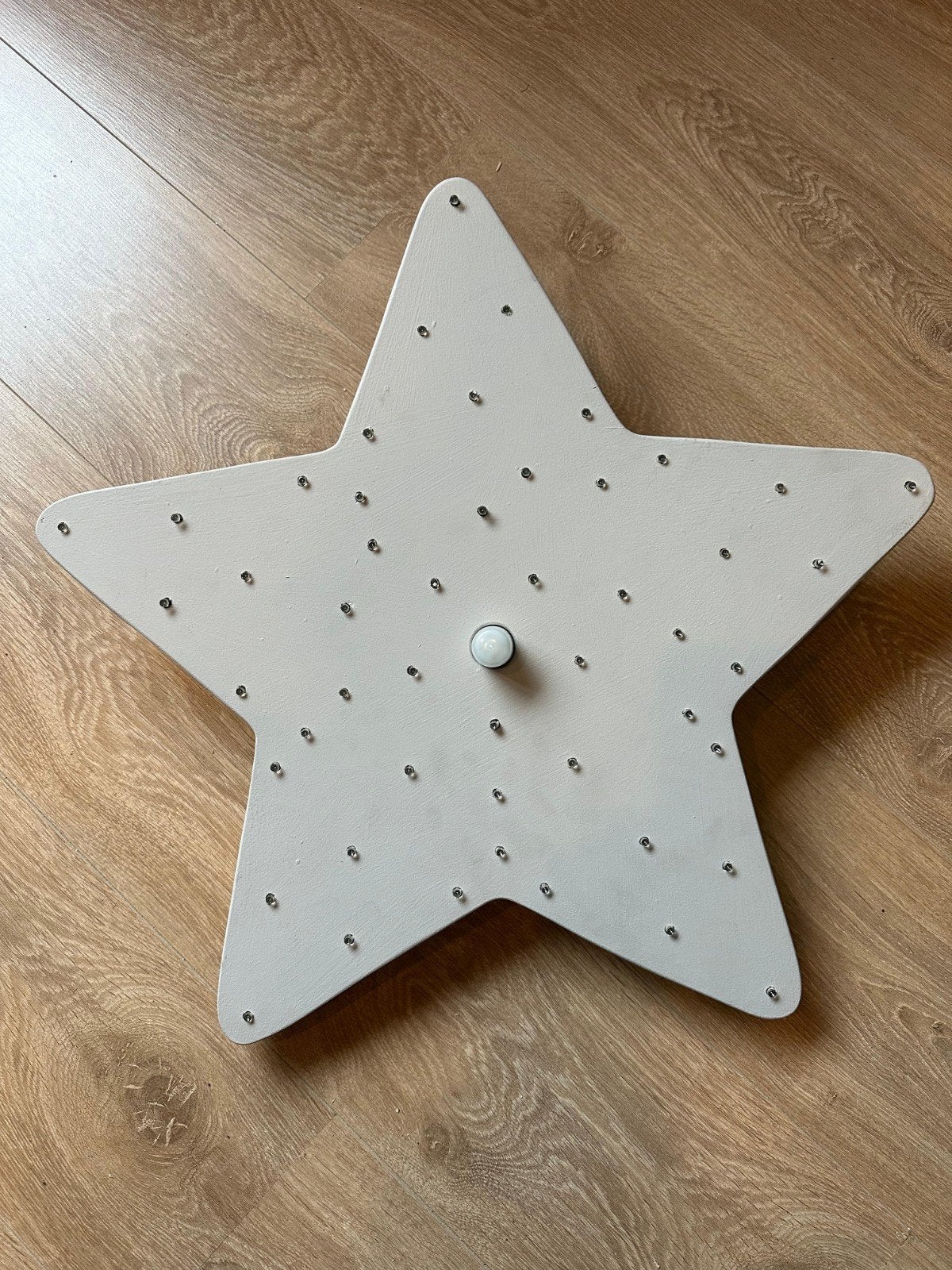 ster plafondlamp/ wandlamp, Ophalen, Zo goed als nieuw, Wit, Handgemaakt