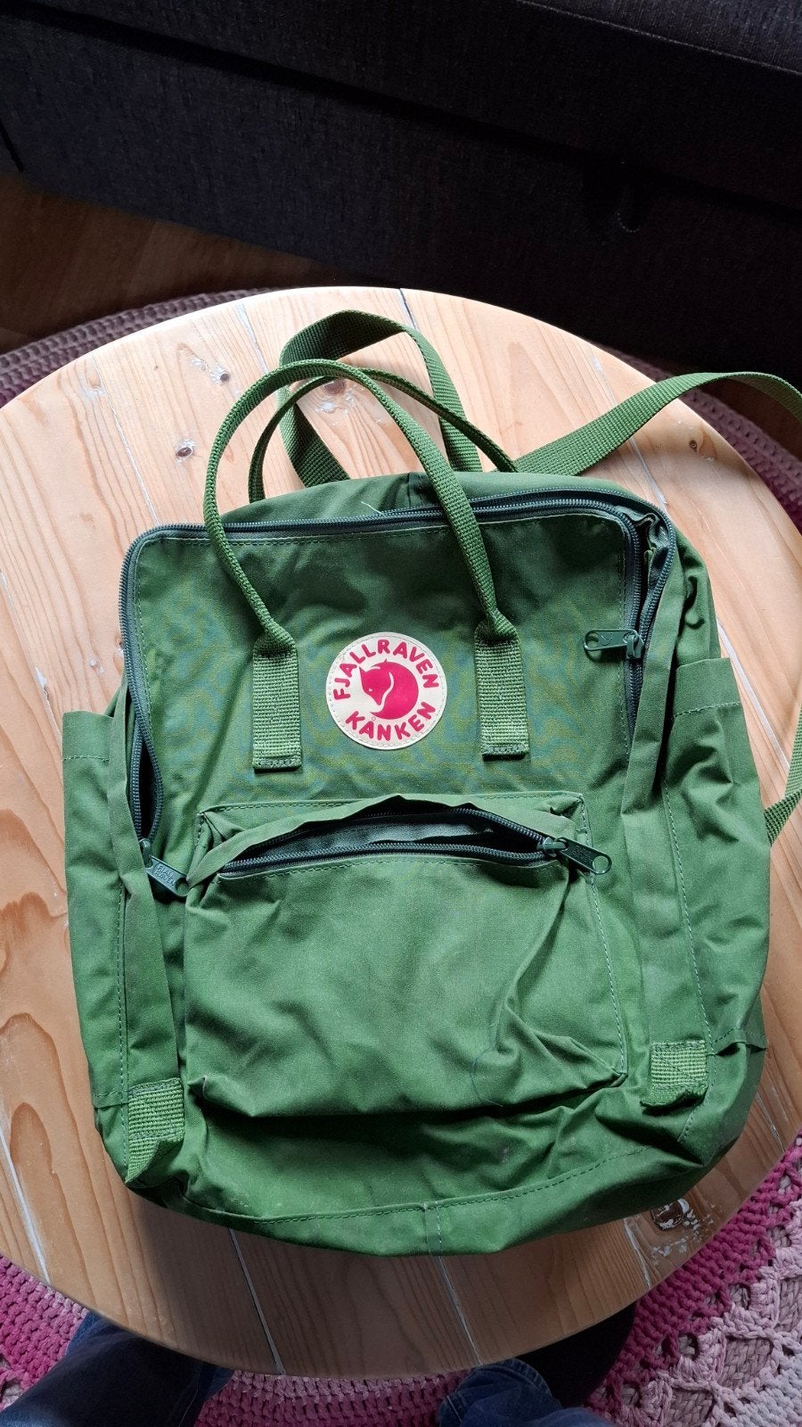 Fjällräven Kånken rugzak - Groen, Overige merken, Gebruikt, 25 tot 40 cm, Ophalen of Verzenden