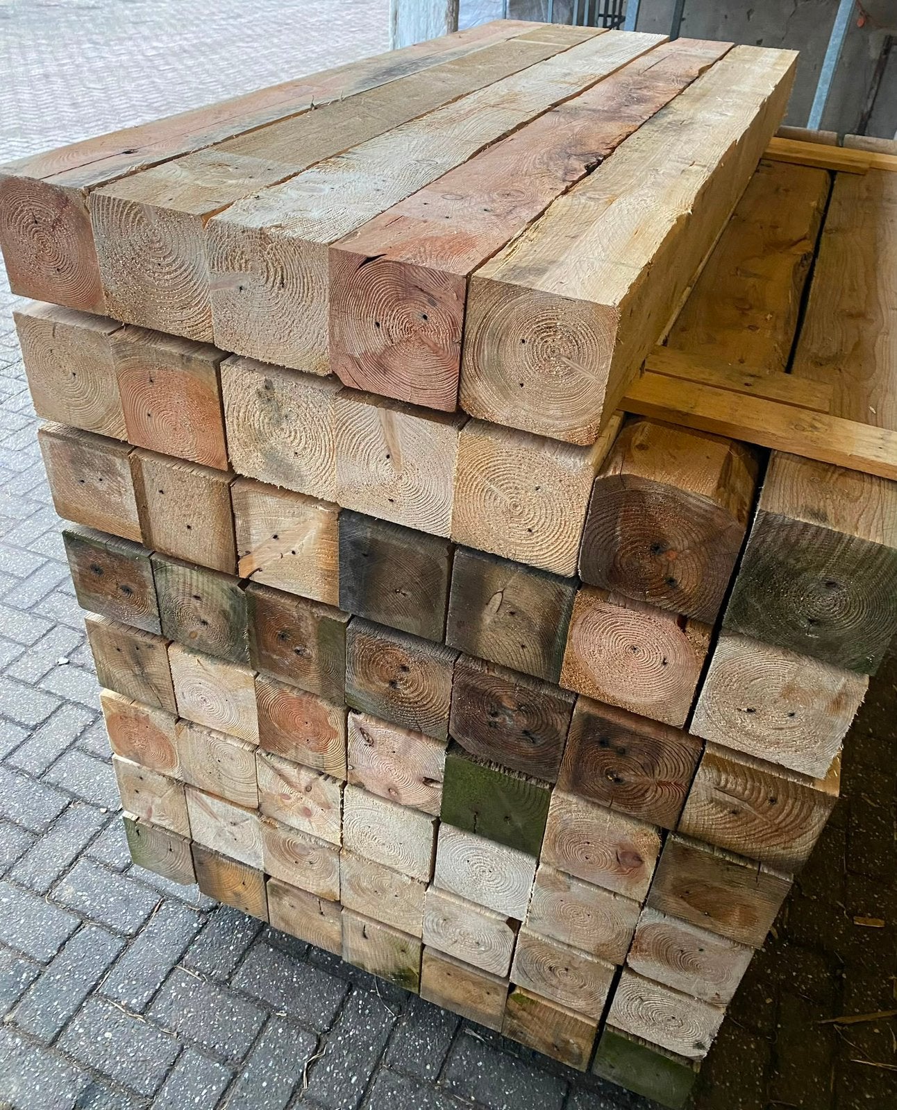 Overkapping palen, Tuin en Terras, Ophalen, Zo goed als nieuw, 250 cm of meer, Palen