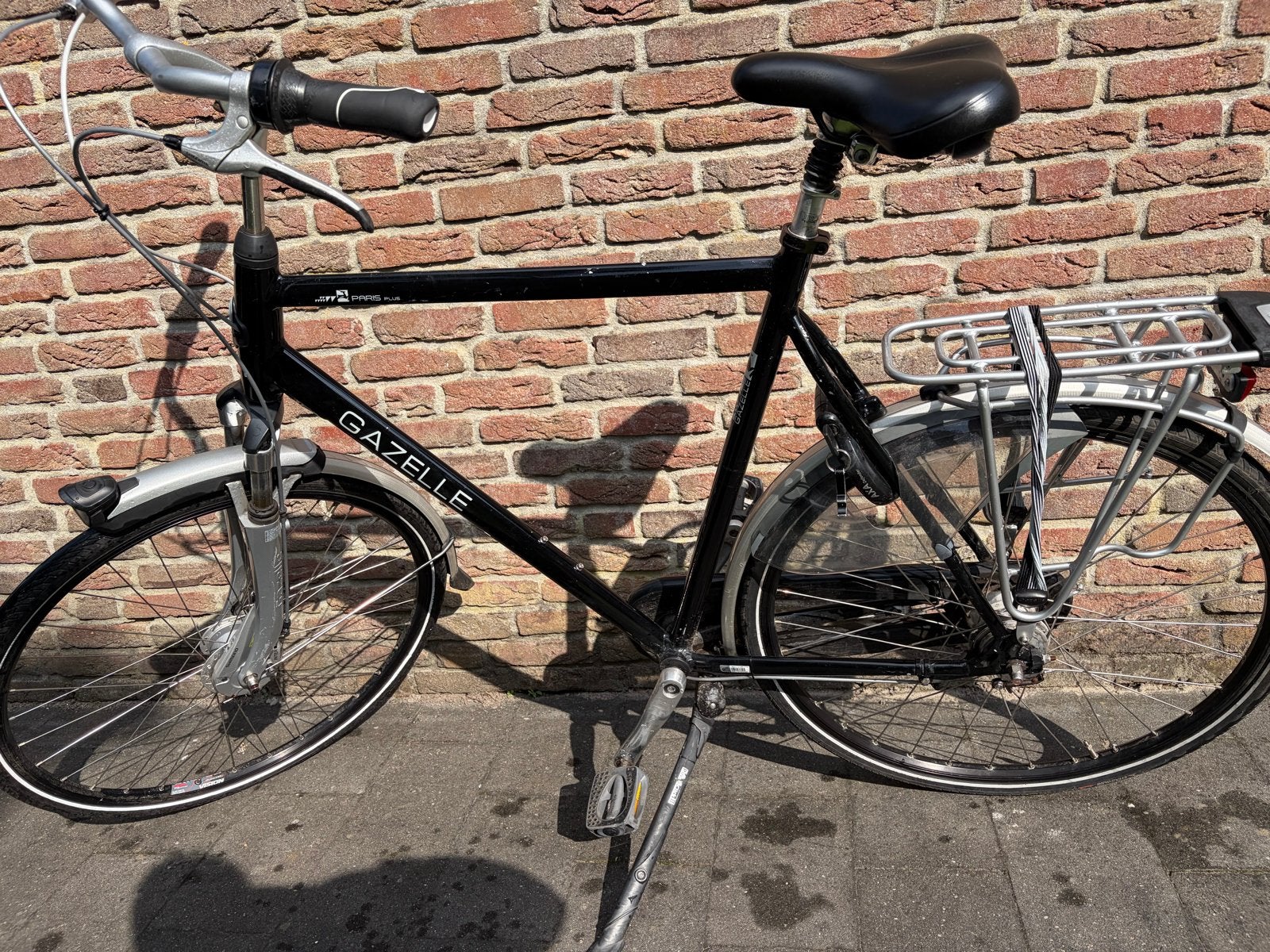 Gazelle Paris Plus herenfiets - framemaat 61, Fietsen en Brommers, Ophalen, Gebruikt, Versnellingen, 61 tot 65 cm