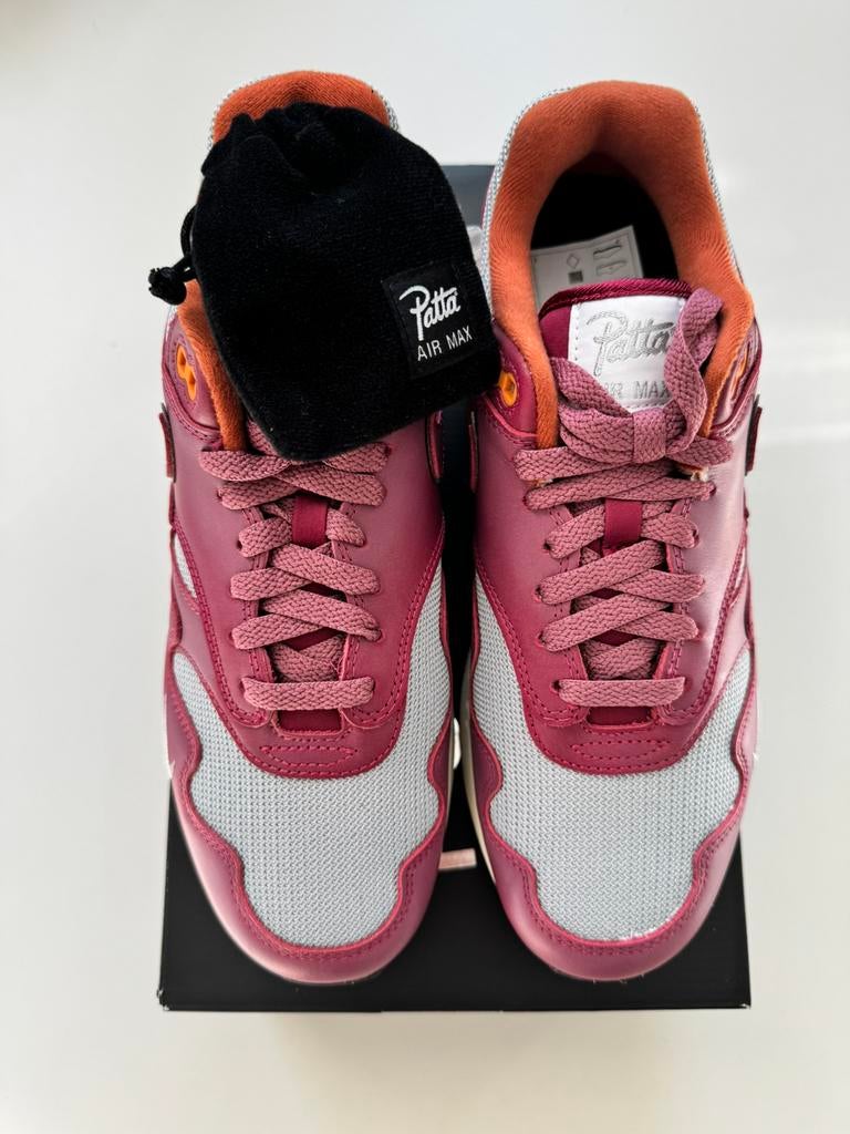 Nike Air Max 1- Patta Waves Rush Maroon, Ophalen of Verzenden, Nieuw, Overige kleuren