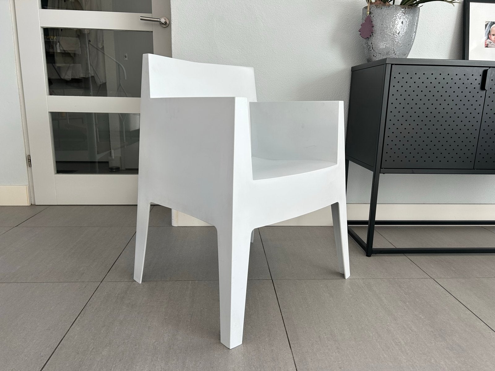 Witte kunststof  Toy stoel door philippe Starck, Ophalen, Zo goed als nieuw, Kunststof, Eén