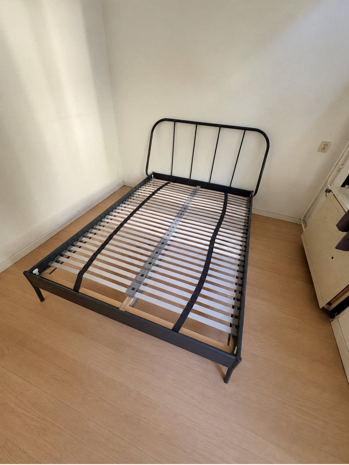 Ikea Kopardal tweepersoons bedframe 160x200 (gratis), Ophalen, Zwart, Tweepersoons, Zo goed als nieuw