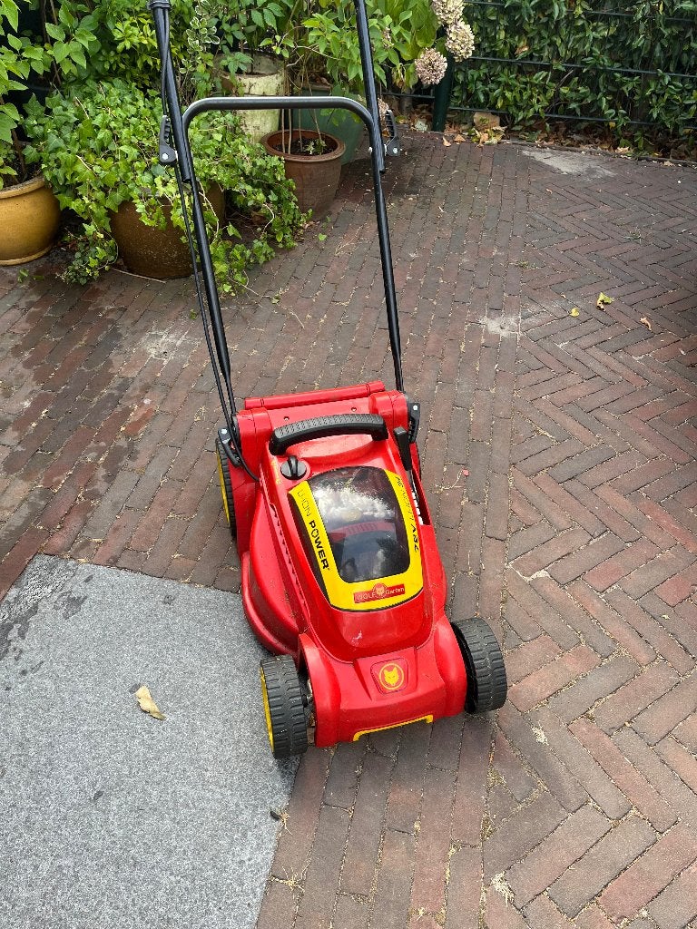 Grasmaaier, Ophalen, Accu-grasmaaier, Opvangbak, Wolf Garten, Gardena