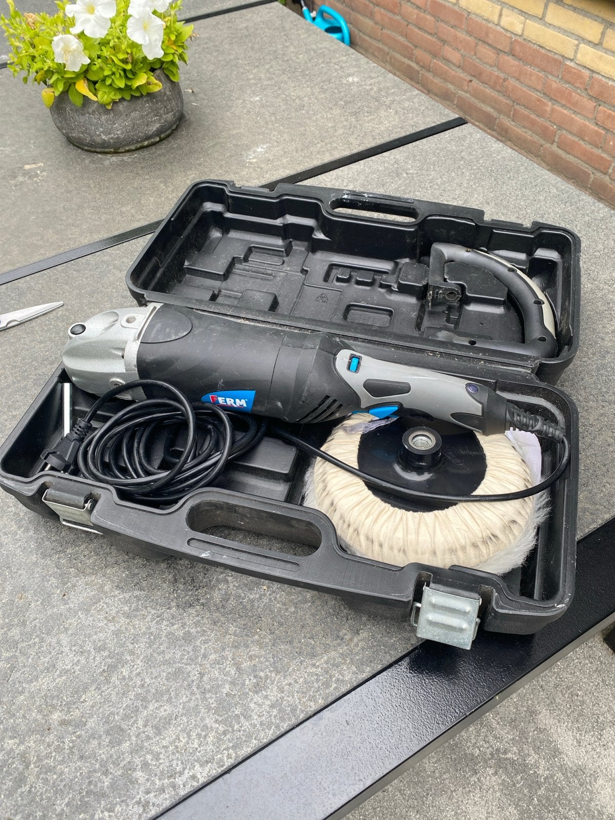 FERM Polijstmachine/Schuurmachine in koffer, Ophalen, Gebruikt, Minder dan 600 watt, Overige typen