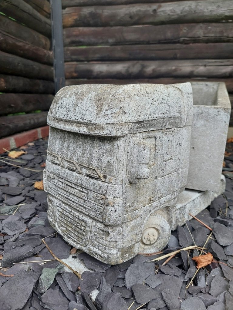Betonnen bloembak vrachtwagen met aanhanger, Tuin en Terras, Ophalen, Gebruikt, Minder dan 30 cm, Balkon