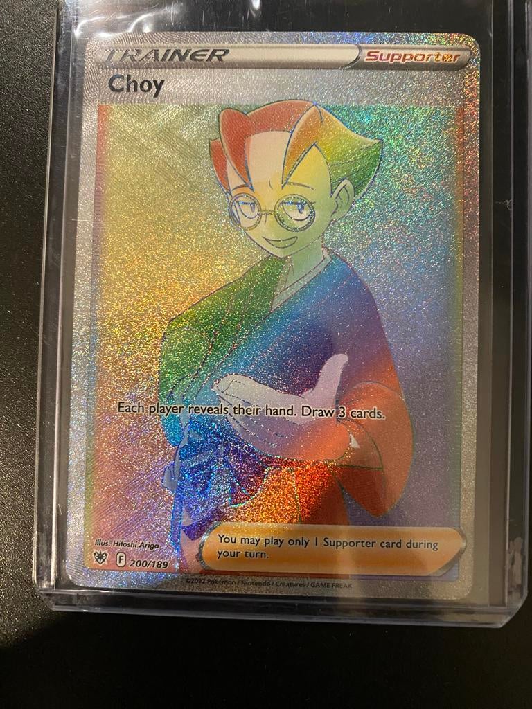 Pokémon kaart Choy 200/189 Trainer Supporter, Ophalen of Verzenden, Nieuw, Losse kaart, Foil