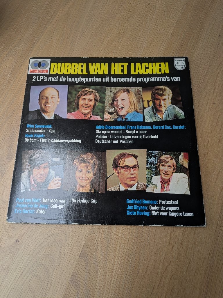 Various - Dubbel Van Het Lachen, Ophalen of Verzenden, Gebruikt, 12 inch, Levenslied of Smartlap