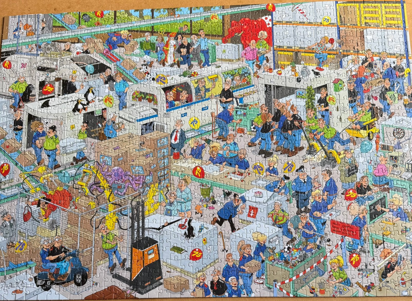 JVH 1000 stukjes De Nederlandse Spellenfabriek, Ophalen of Verzenden, 500 t/m 1500 stukjes, Zo goed als nieuw