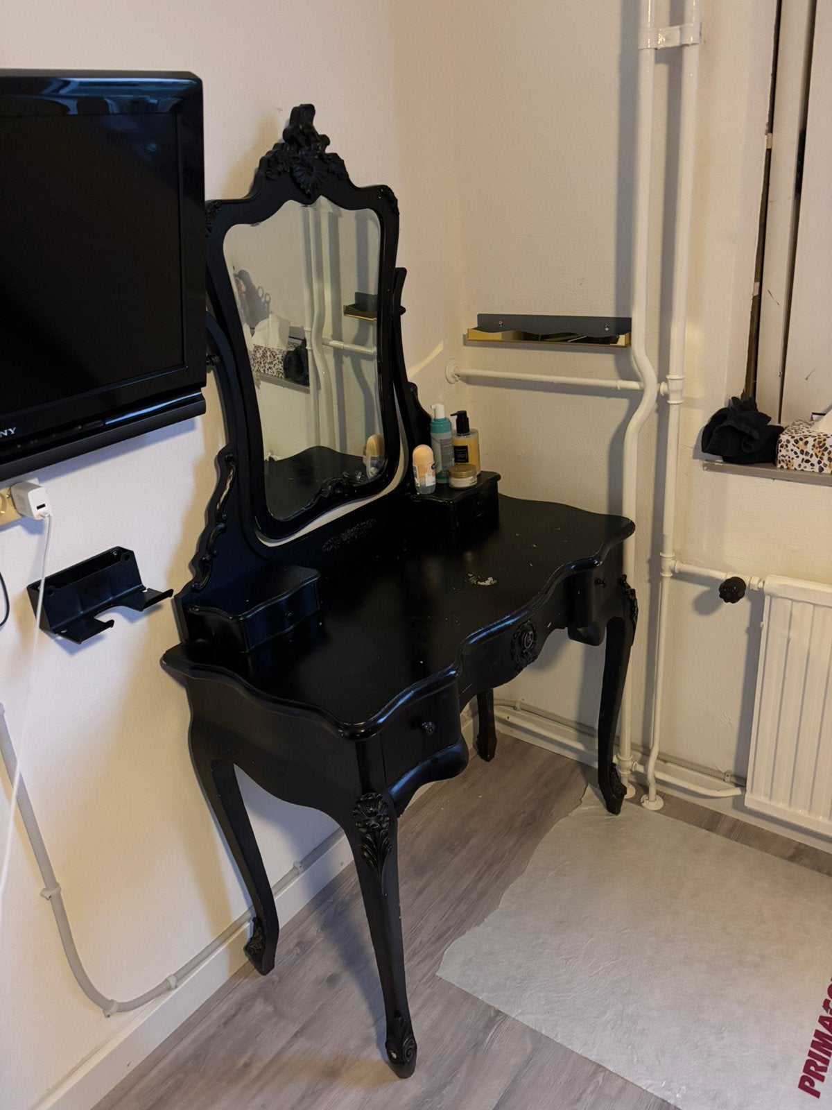 Zwarte kaptafel, Ophalen, Zo goed als nieuw, 50 tot 100 cm, Minder dan 100 cm
