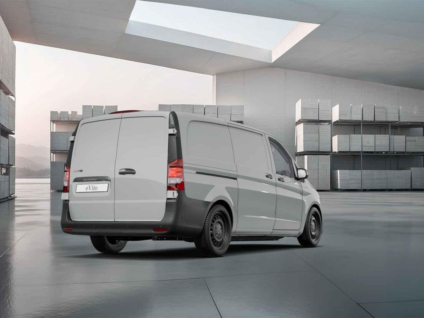 Mercedes-Benz eVito eVito 119 L2 Business Solution 90 kWh, Auto's, Stof, Zwart, 2486 kg, 116 pk