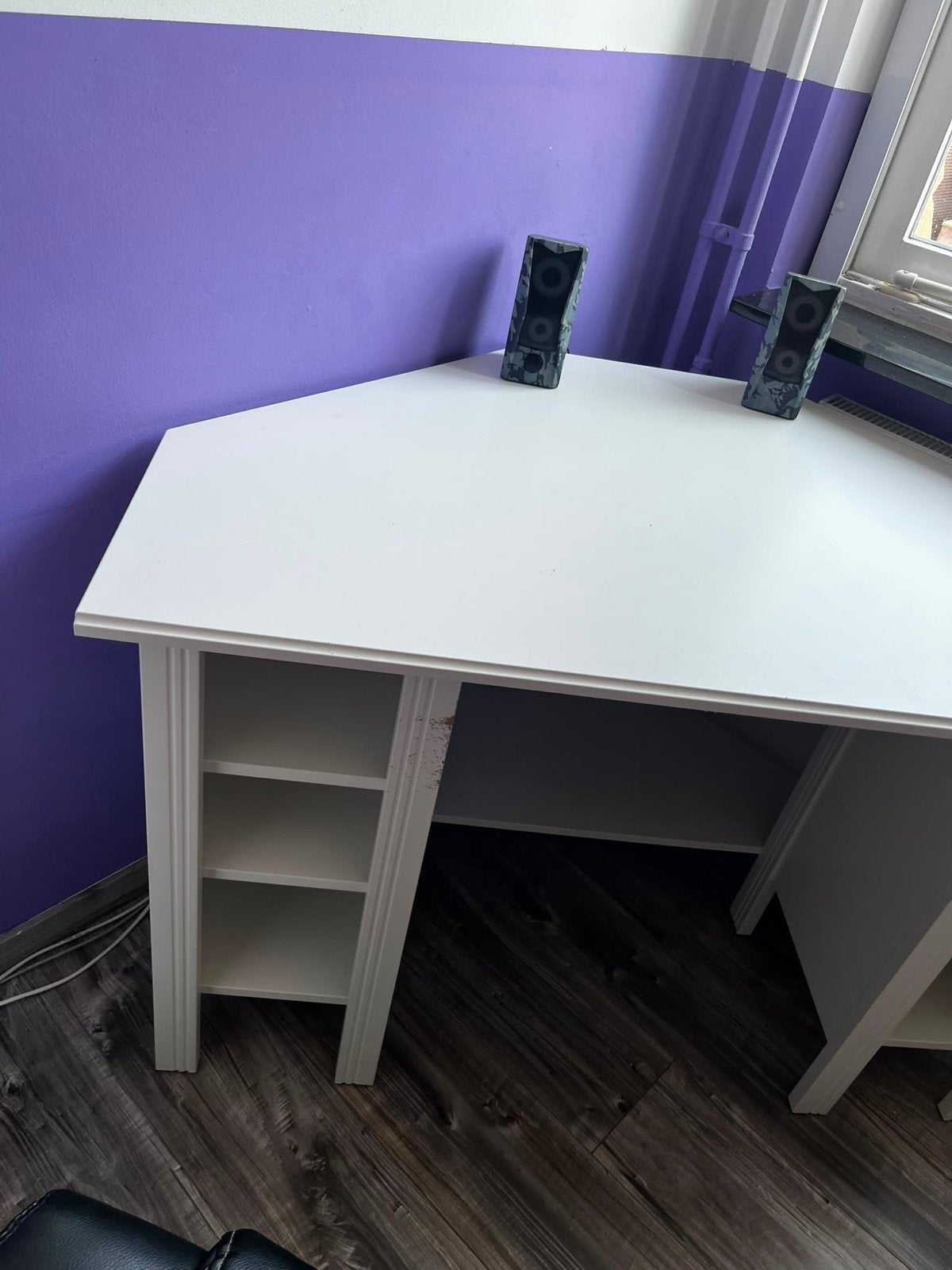 IKEA hoekbureau met of zonder gaming stoel, Ophalen, Gebruikt, Hoekbureau, IKEA