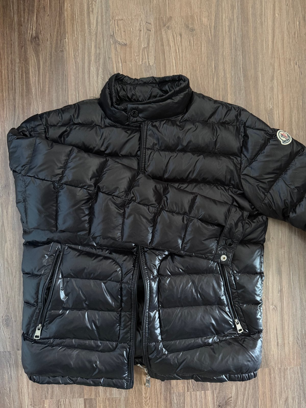 Moncler Jas Maat S Zwart, Kleding | Dames, Jassen | Winter, Ophalen of Verzenden, Zo goed als nieuw, Maat 36 (S), Zwart