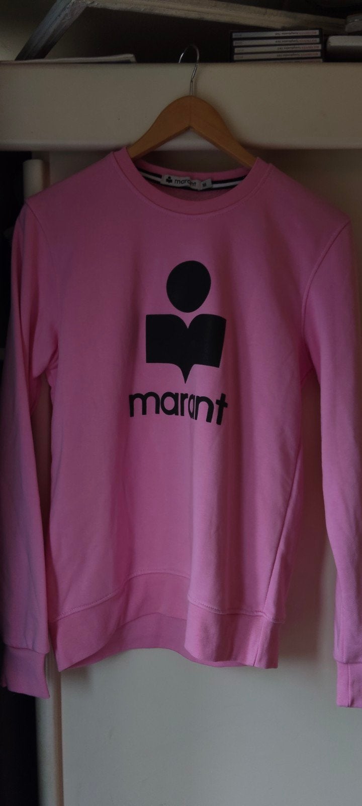 Marant roze trui met logo, Maat 38/40 (M), Marant, Nieuw, Ophalen of Verzenden