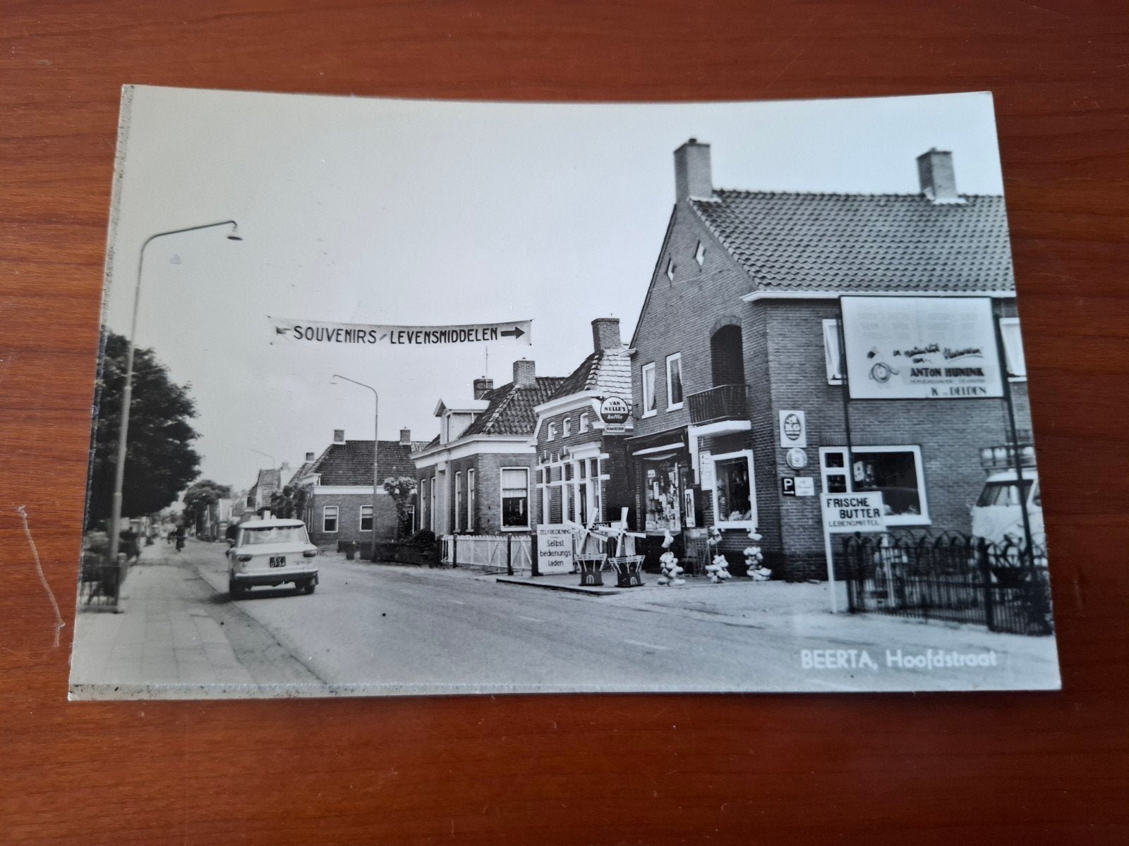 Oude ansichtkaart Beerta Hoofdstraat jaren '60 ongelopen, Verzamelen, Ophalen of Verzenden, 1960 tot 1980, Ongelopen, Groningen