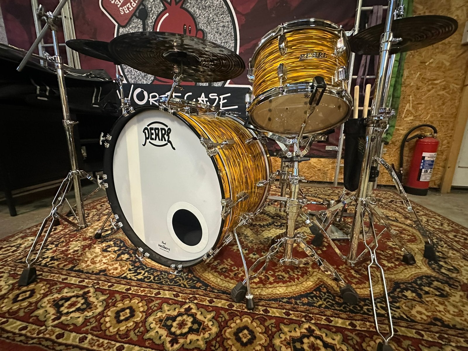 Pearl President drumstel (MOET NU WEG IVM VERHUIZING!!), Muziek en Instrumenten, Ophalen, Zo goed als nieuw, Pearl