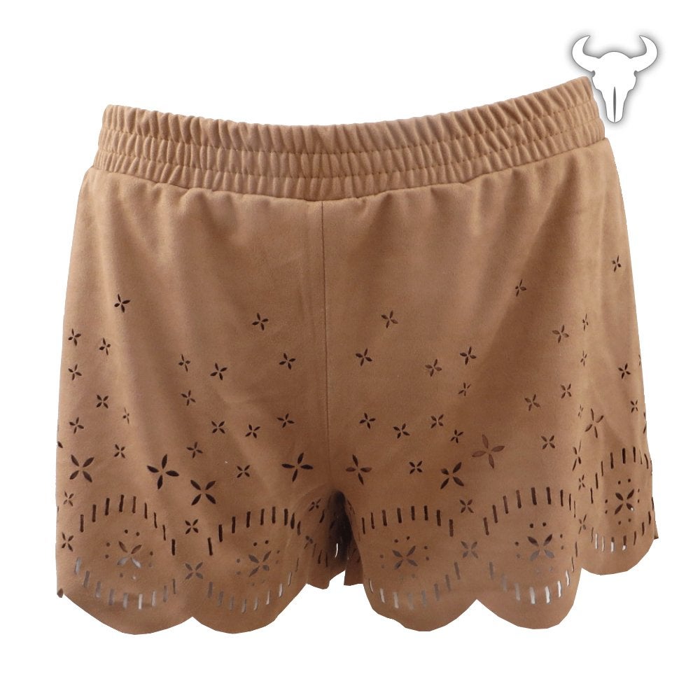 Suede look korte broek, ibiza - / festival style - Nieuw, Maat 38/40 (M), Nieuw, Ophalen of Verzenden, Bruin
