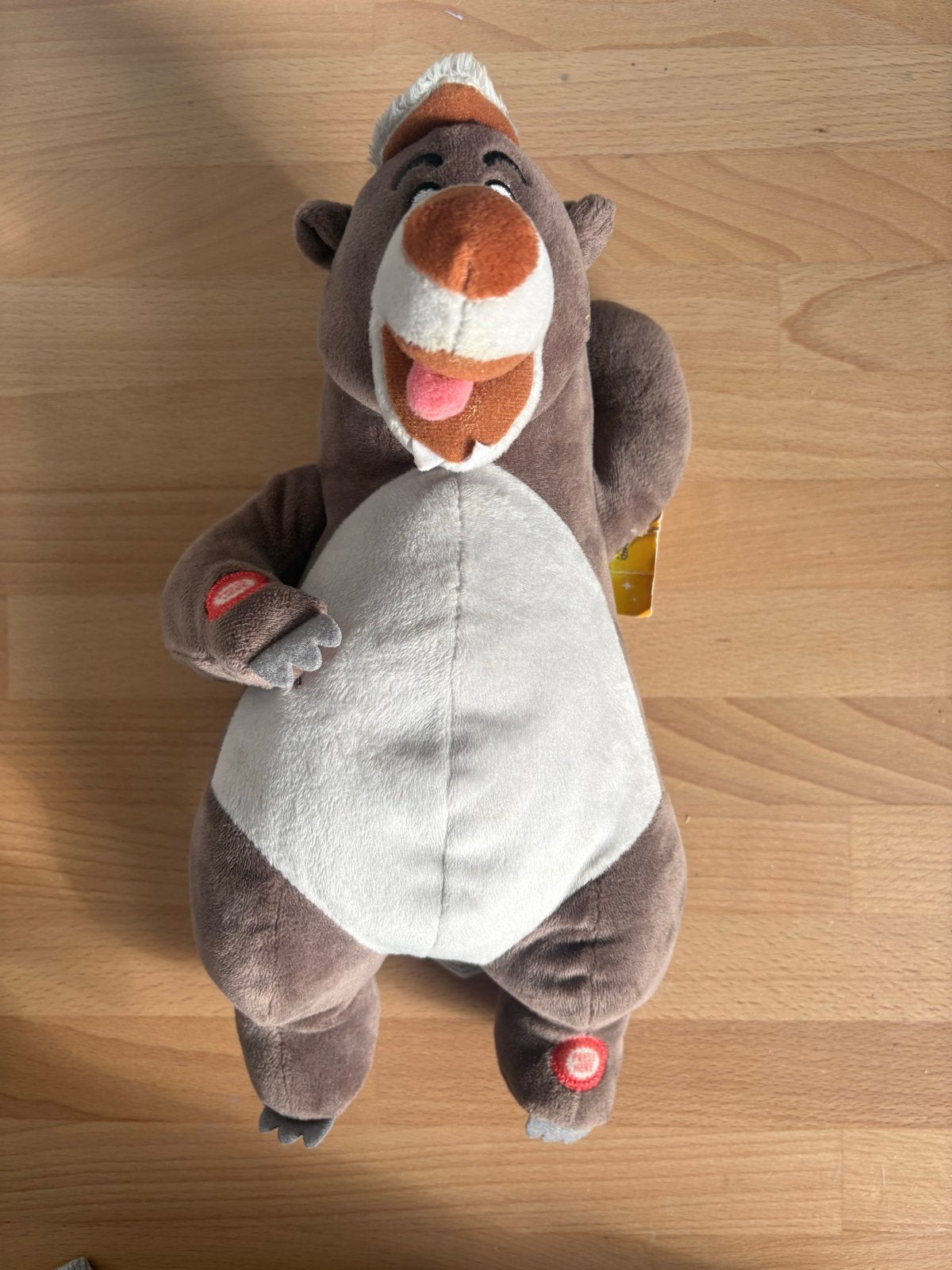 Disney Baloo Knuffel - Jungle Boek - Disneyland Parijs, Disney, Beer, Ophalen of Verzenden, Middelgroot (20 tot 80 cm)