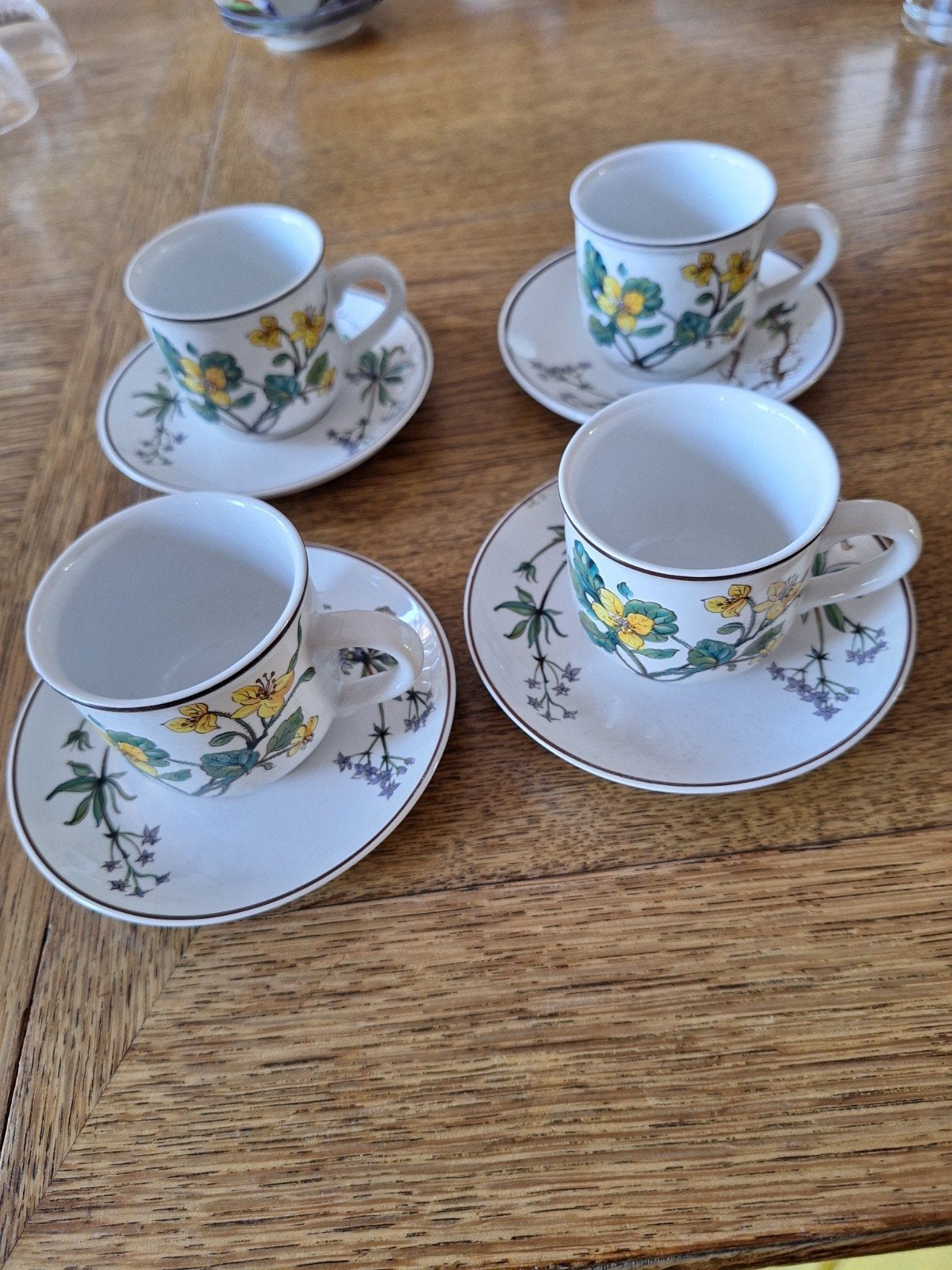 Villeroy & Boch BOTANICA espressokopjes met schotels, Ophalen of Verzenden