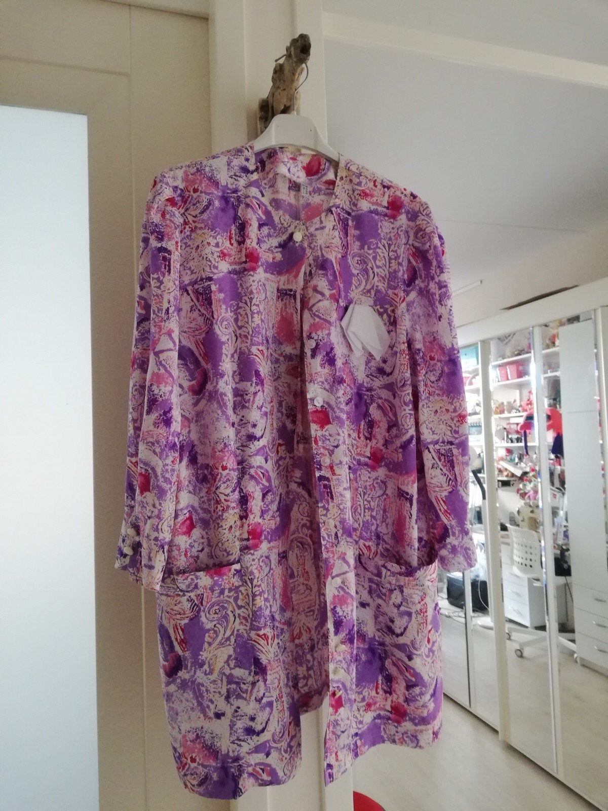 Nieuwe Lila kleurige lange blazer, Ophalen of Verzenden, Nieuw, Maat 38/40 (M), Overige kleuren