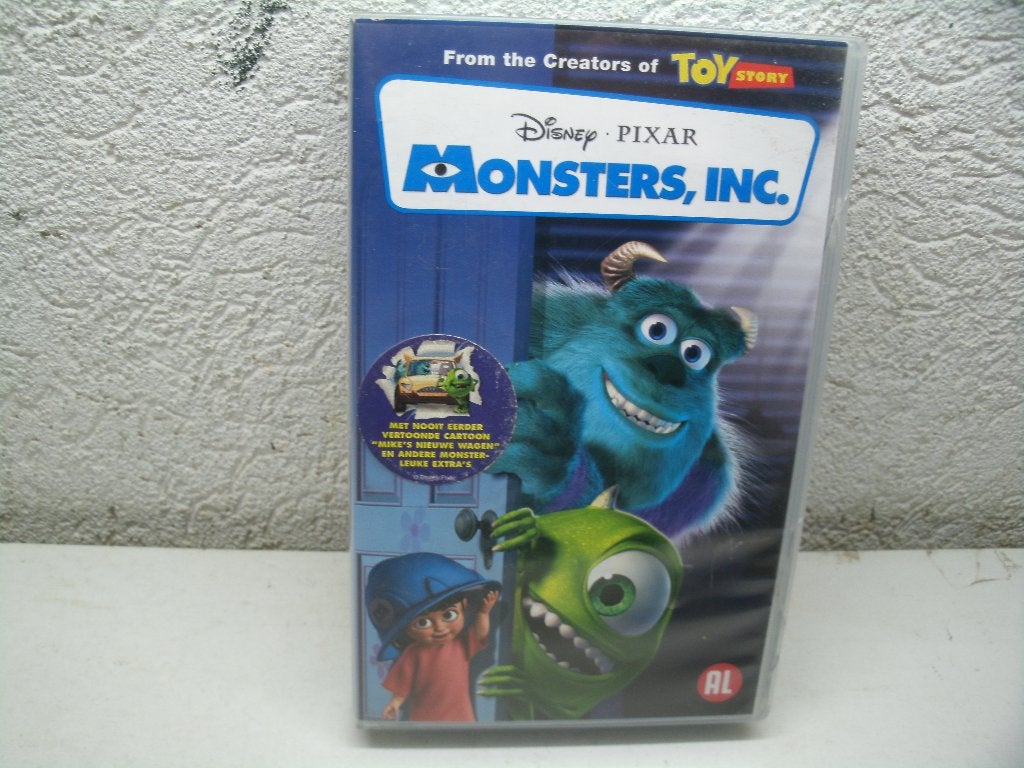 vhs 126a monsters inc, Cd's en Dvd's, VHS | Kinderen en Jeugd, Alle leeftijden, Ophalen of Verzenden, Zo goed als nieuw