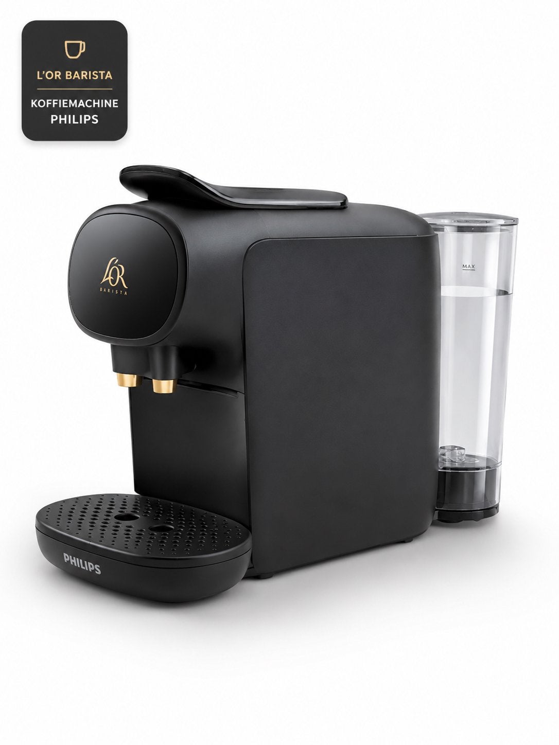 L'OR Barista Koffiemachine Philips, Ophalen, 2 tot 4 kopjes, Koffiepads en cups, Afneembaar waterreservoir