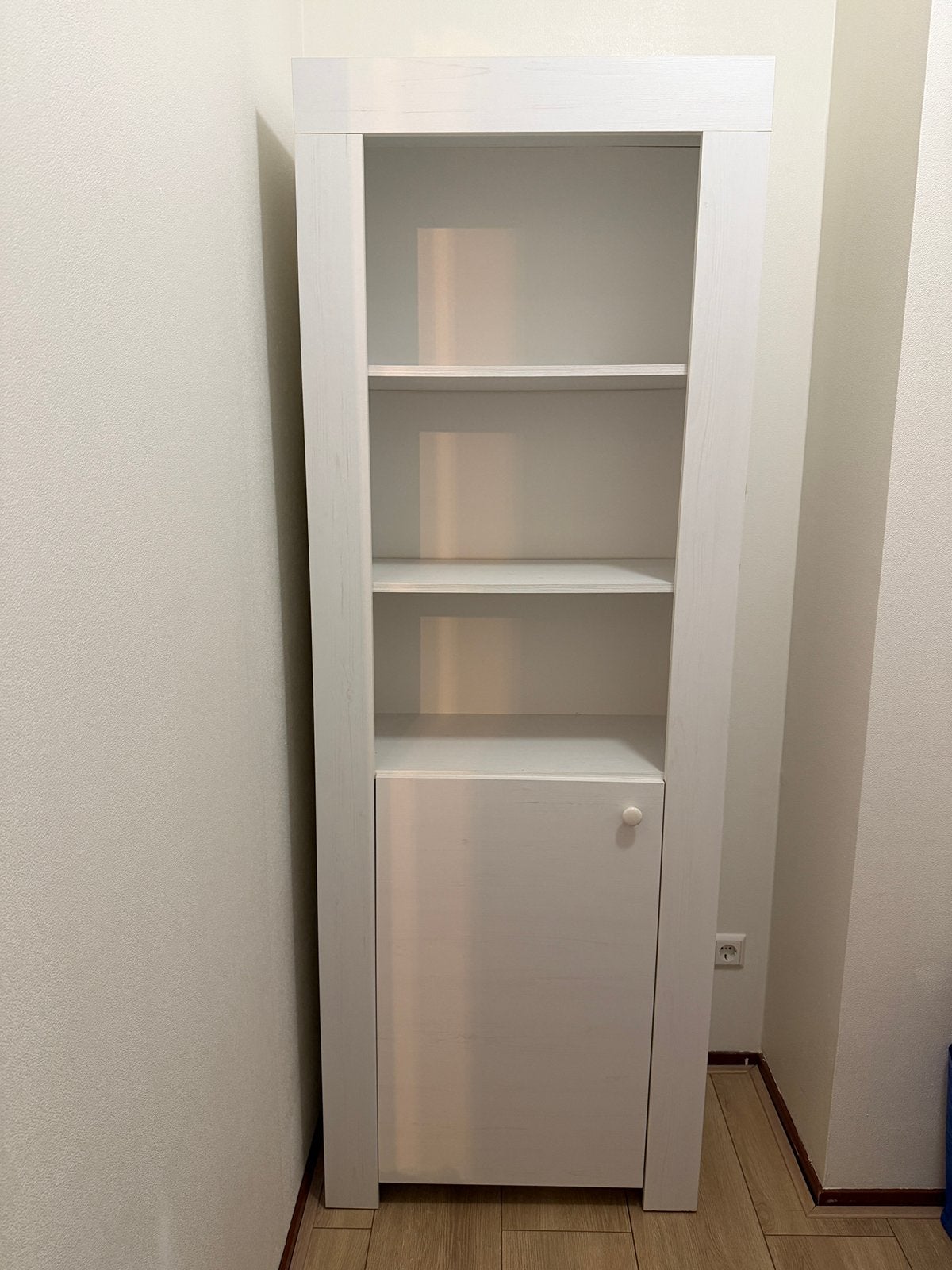 Boekenkast 197cm | Wit, Ophalen, Met deur(en), 50 tot 100 cm, Zo goed als nieuw