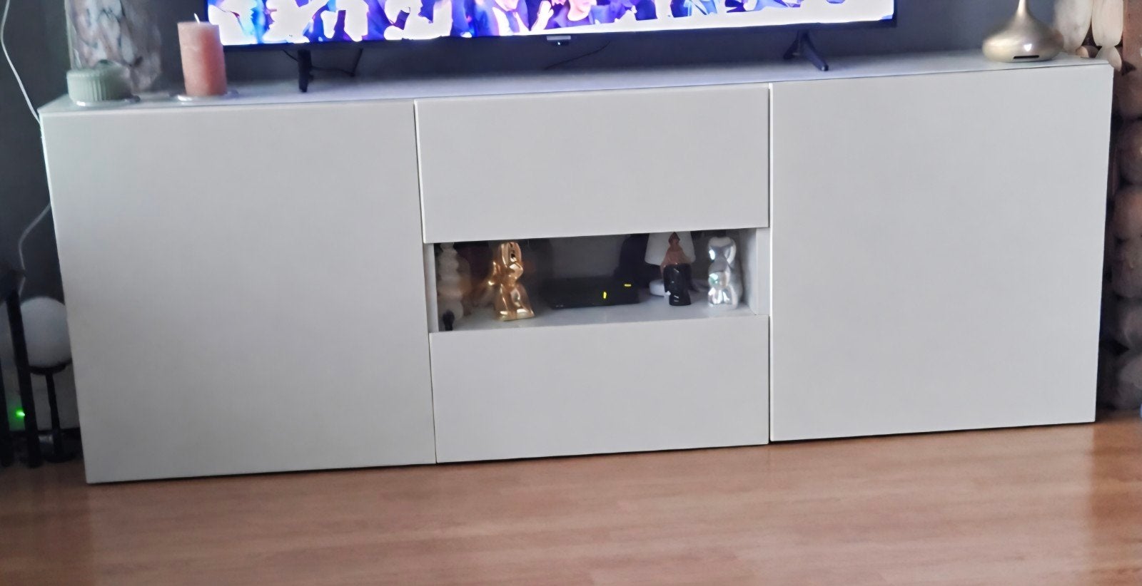 Ikea Besta deurtjes hoogglans wit 6064, Ophalen, Gebruikt, 50 tot 100 cm, Minder dan 100 cm