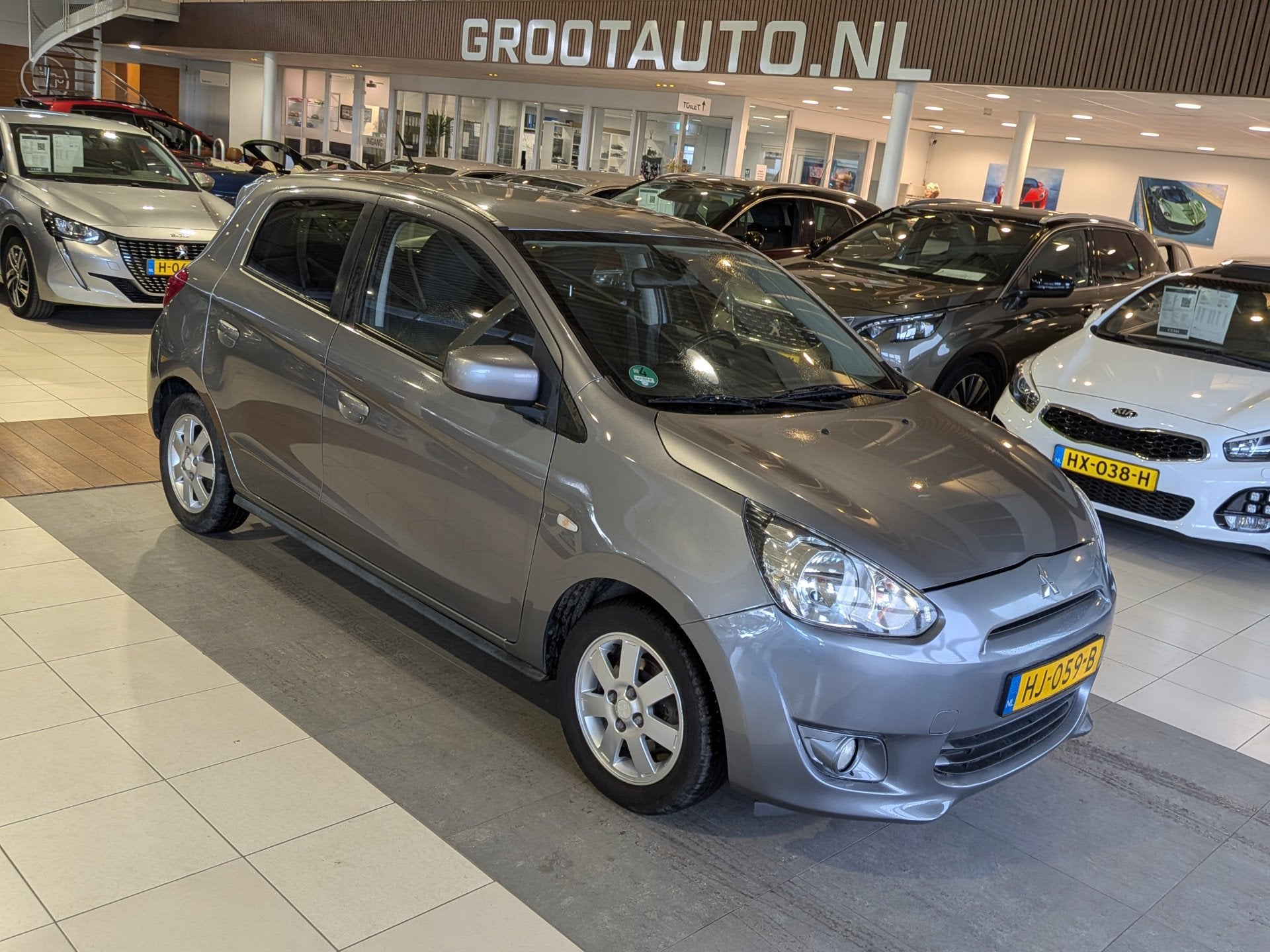 Mitsubishi Space Star 1.0 Bright Airco, Stuurbekrachtiging, Voorwielaandrijving, Stof, Gebruikt, Origineel Nederlands