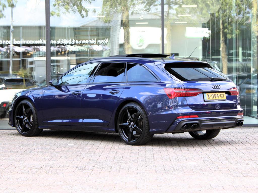 Audi A6 Avant 55 TFSI quattro Sport S line edition | Navi /, Auto's, Audi, 12 maanden, Gebruikt, 2995 cc, Blauw