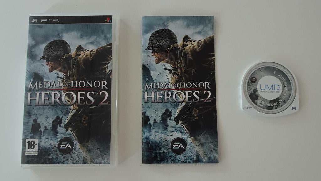 Medal Of Honor Heroes 2 compleet voor Sony PSP, Spelcomputers en Games, Games | Sony PlayStation Portable, Ophalen, Shooter, 1 speler