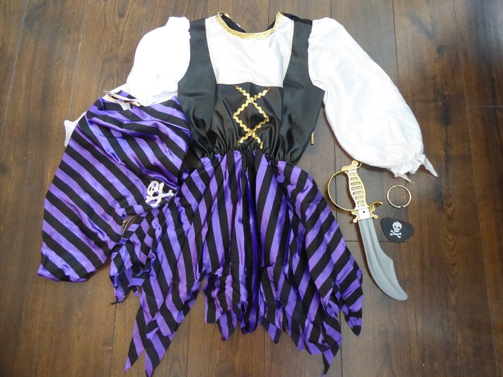 piraten jurk - maat 152, Ophalen of Verzenden, Gebruikt, 146 t/m 152, Meisje