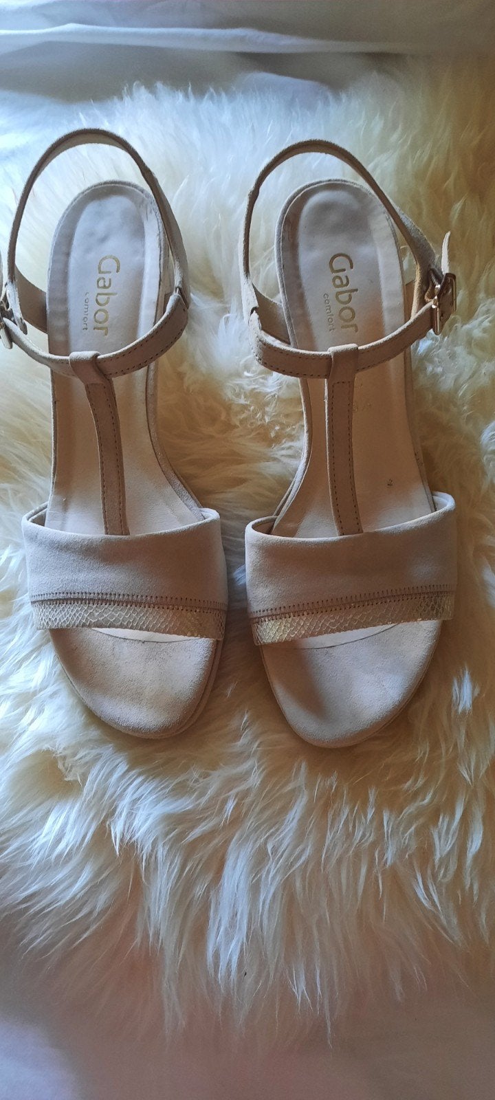 Gabor zomerschoen / sandaal maat 8,5 - Zo goed als nieuw, Kleding | Dames, Schoenen, Beige, Gabor, Zo goed als nieuw, Sandalen of Muiltjes
