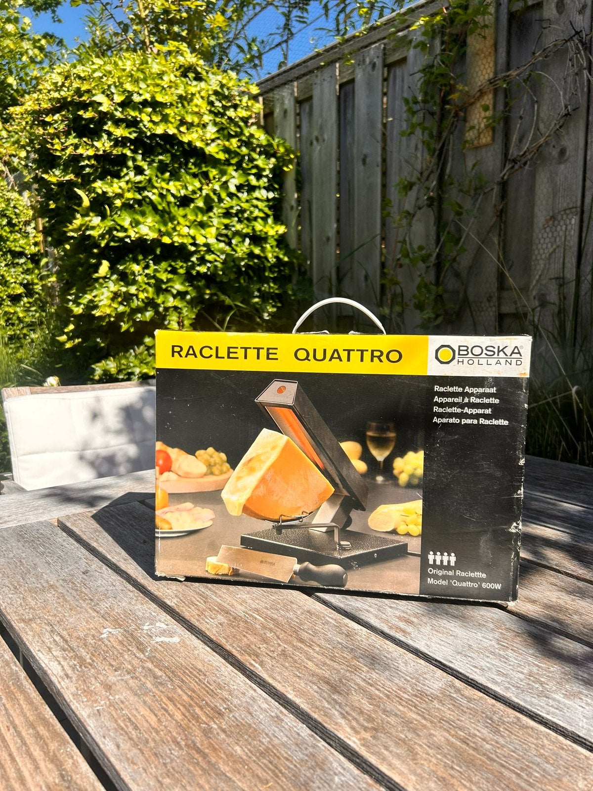 BOSKA Raclette Quattro Apparaat 600 W, Ophalen, Nieuw, 4 t/m 7 personen