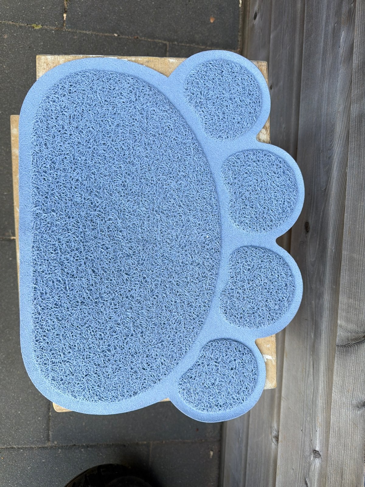 Blauw katten uitloopmat, Ophalen, Gebruikt